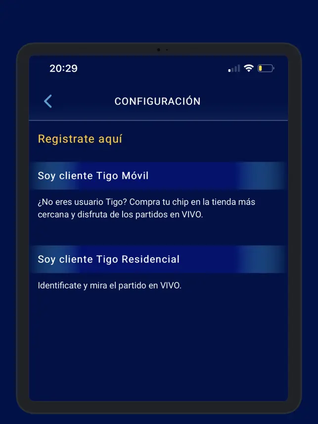 Screenshot 4 Tigo Sports Honduras iphone