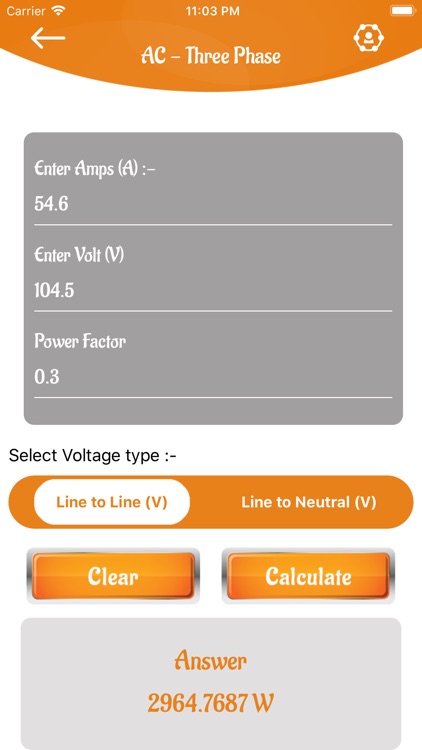 Watt To Amps Calc screenshot-4