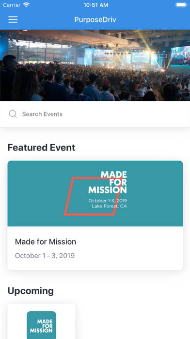 Purpose Driven Events screenshot 2