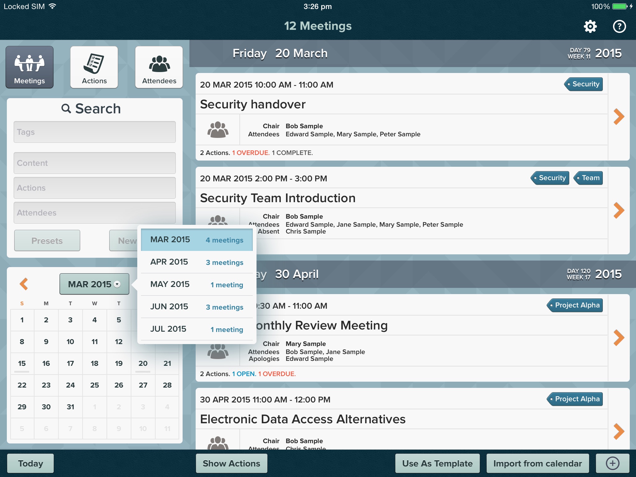 for Meetings: Minutes & Agenda screenshot 4