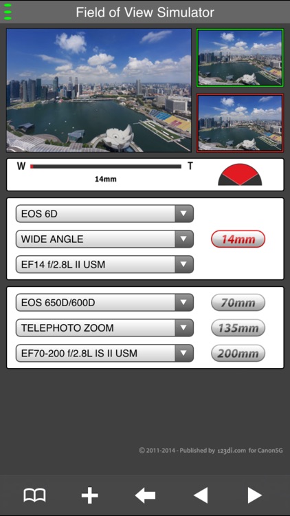 EF Lens Simulator South Asia