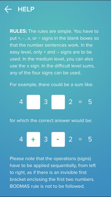 Find the sign - math puzzle screenshot-5