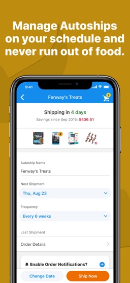 Chewy app screenshot