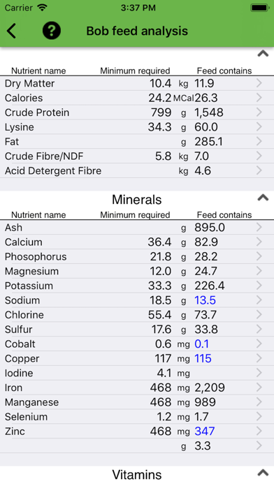 Equine Nutrition Calculator screenshot 3