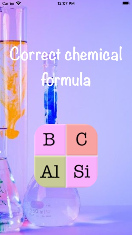 Correct chemical formula