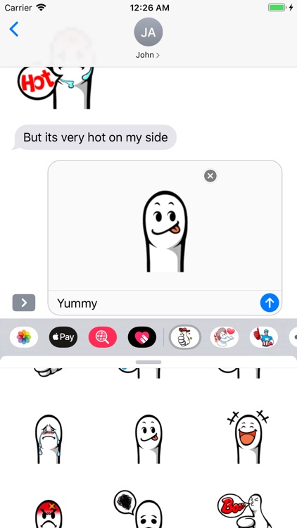 Fingerface ArtWork Stickers