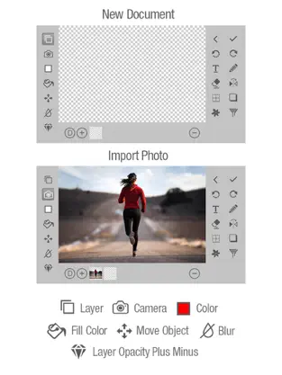 Captura de Pantalla 1 FotoShop Editor- Combine photo iphone