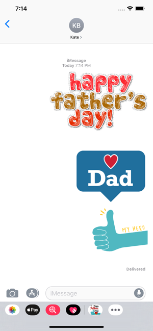 Animated Father's Day Stickers