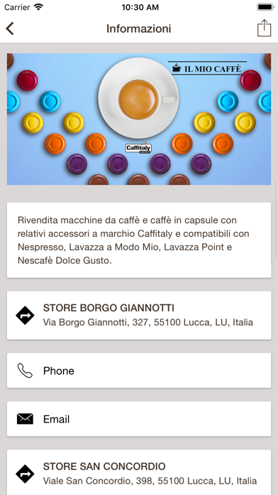 Mio Caffè Lucca screenshot 2