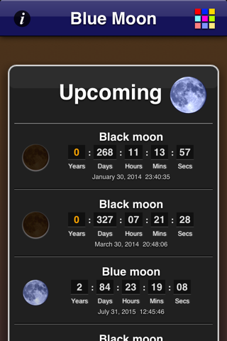 Blue Moon App - náhled