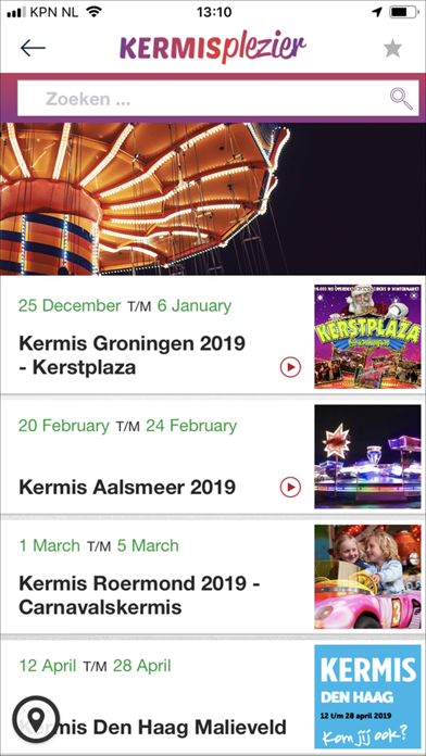 Kermis App screenshot 2