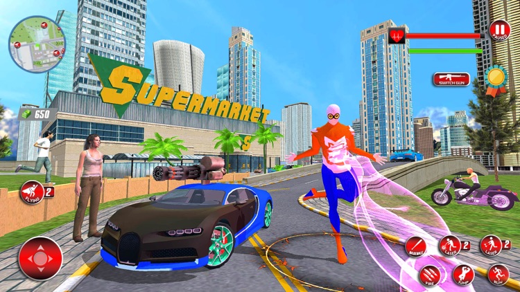 Super Spider City Flying Hero screenshot-3