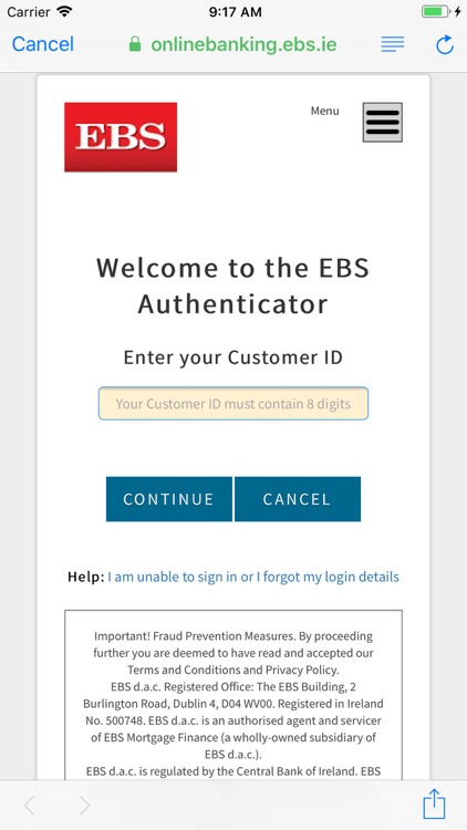 EBS Authenticator