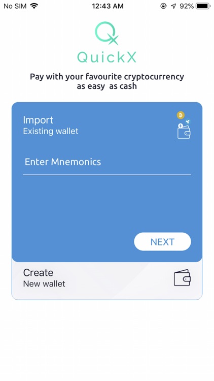 QuickX Wallet