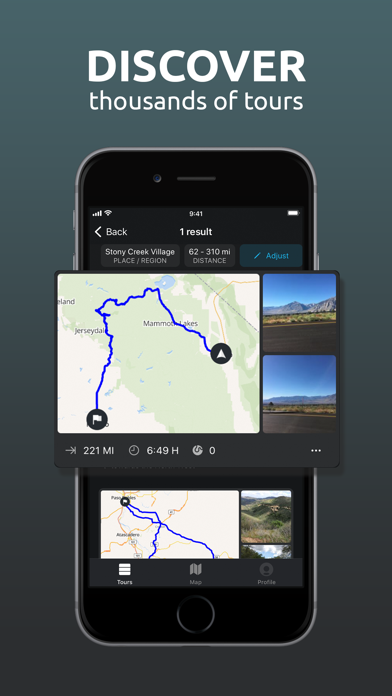 calimoto Motorcycle Routes Screenshot
