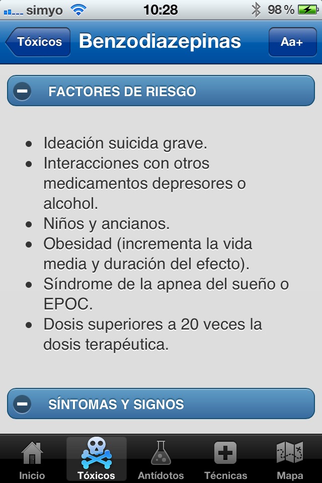 iTox Urgencias intoxicación screenshot 3