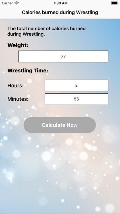 Calories for Wrestling screenshot-9