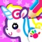 A wonderful, educational drawing game with animated pictures for little princesses