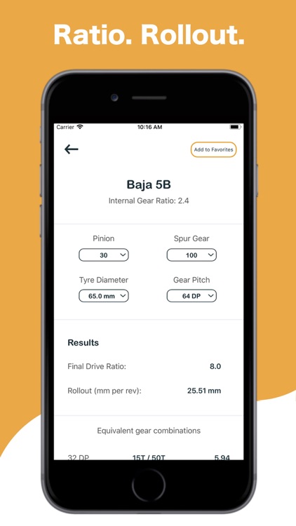 RC Gear Ratio Calculator