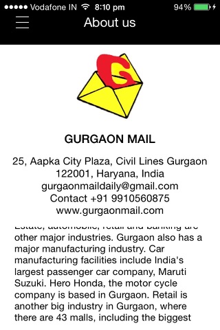 Gurgaon Mail -Hindi News India screenshot 3