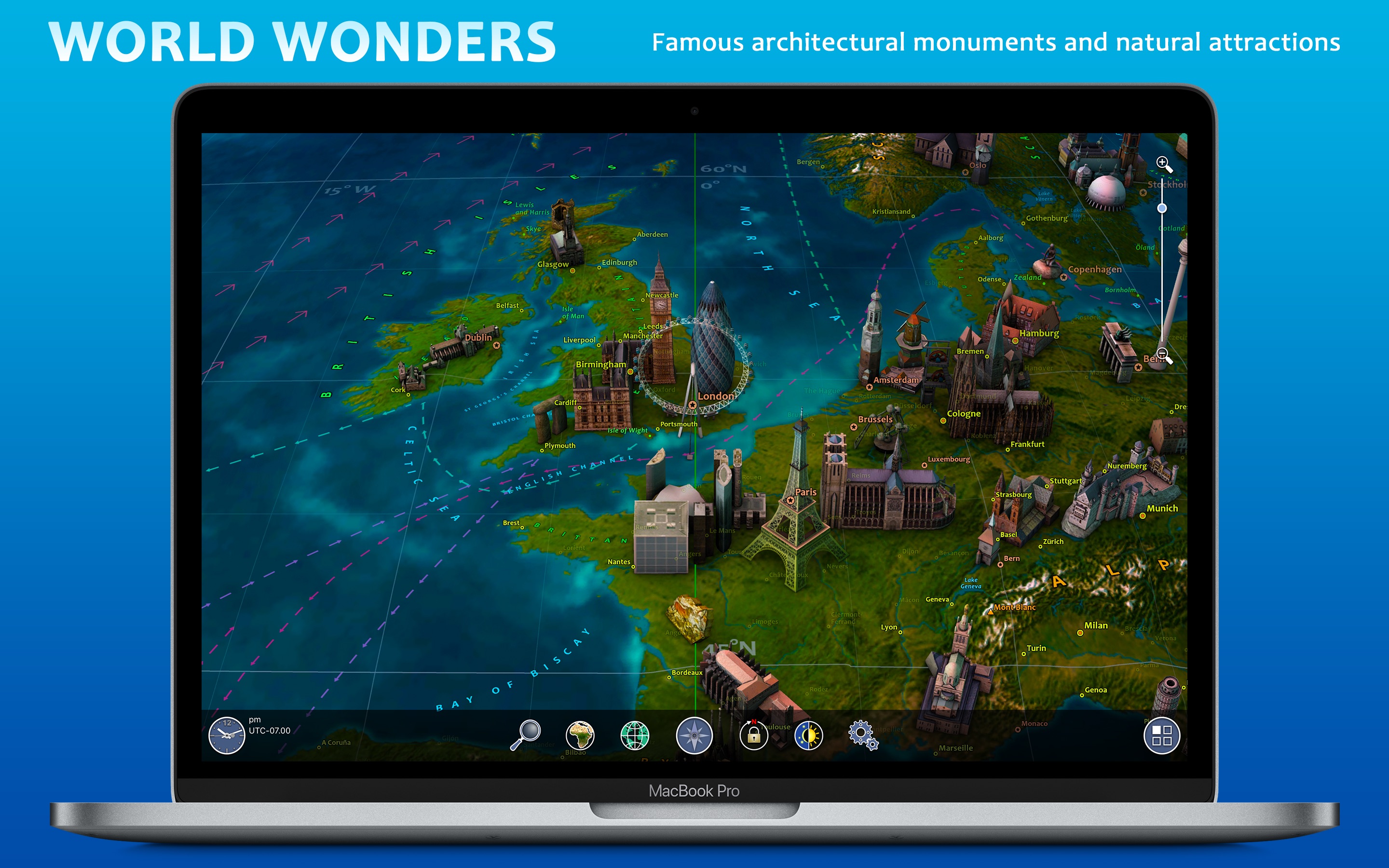 Screenshot do app Earth 3D - World Atlas