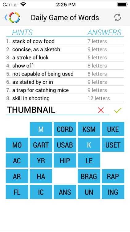 Daily Game of Words