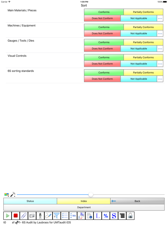 UMT Audit 6S screenshot