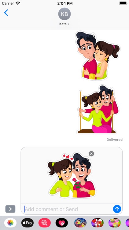Romantic Love Stickers Emoji