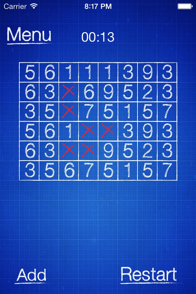 Numbers puzzle - School game screenshot 2