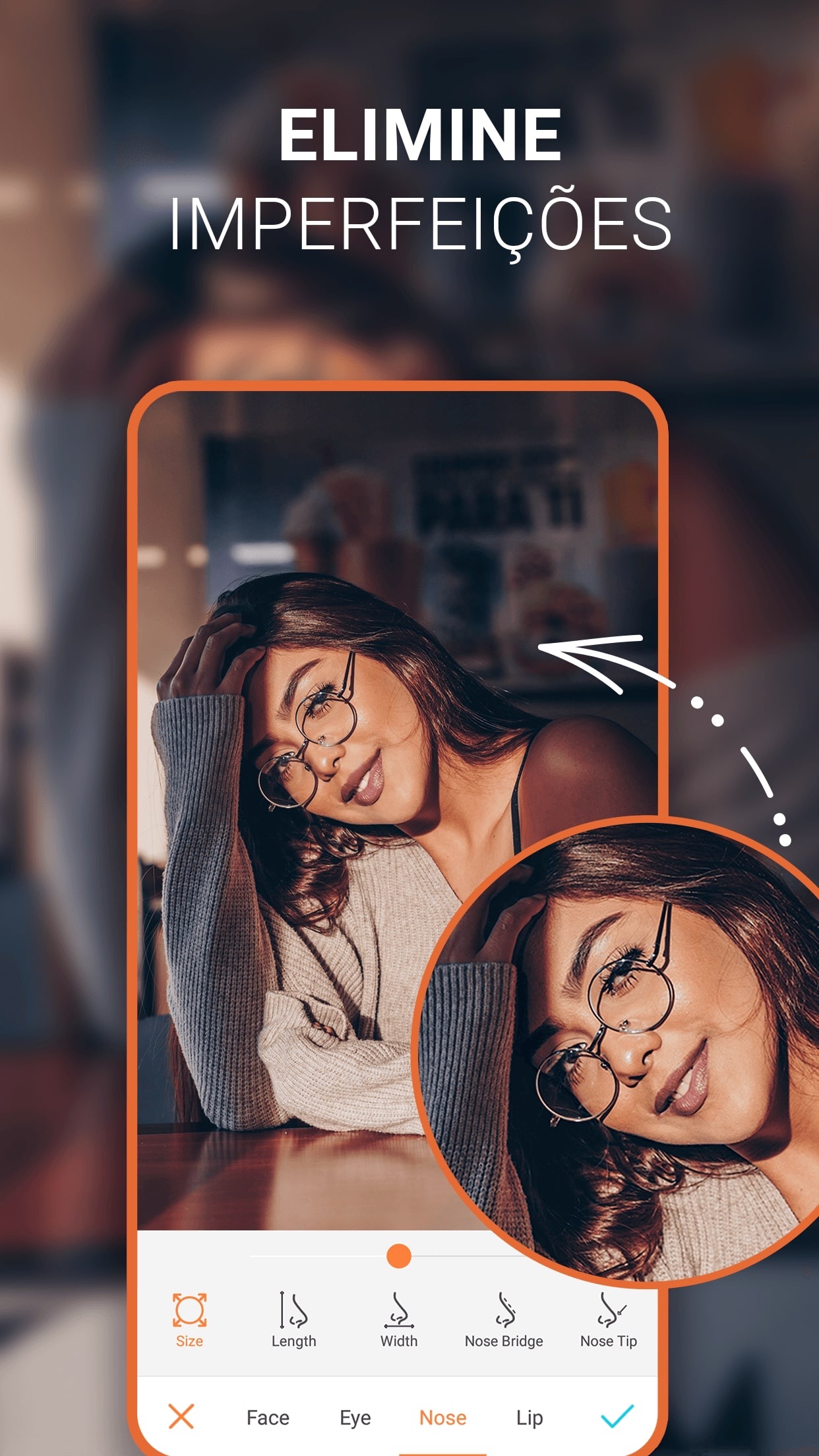 Screenshot do app AirBrush - Editor de fotos