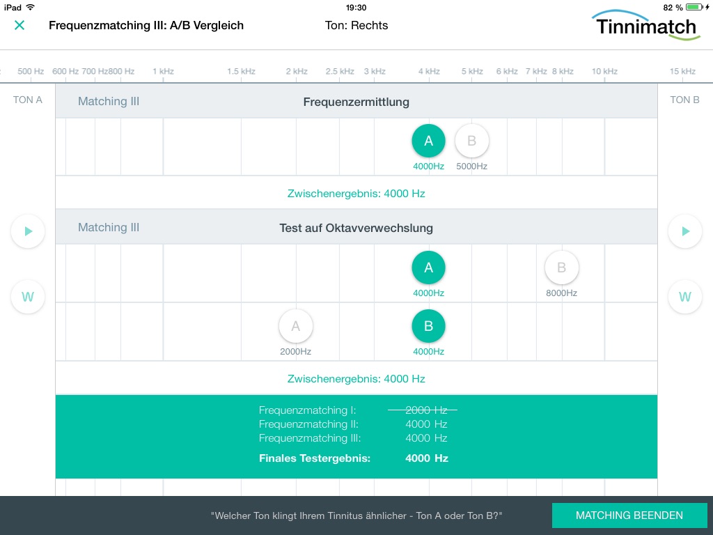 Tinnimatch - Tinnitus-Matching screenshot 4