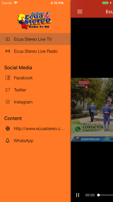Ecua Stereo Radio TV screenshot 2