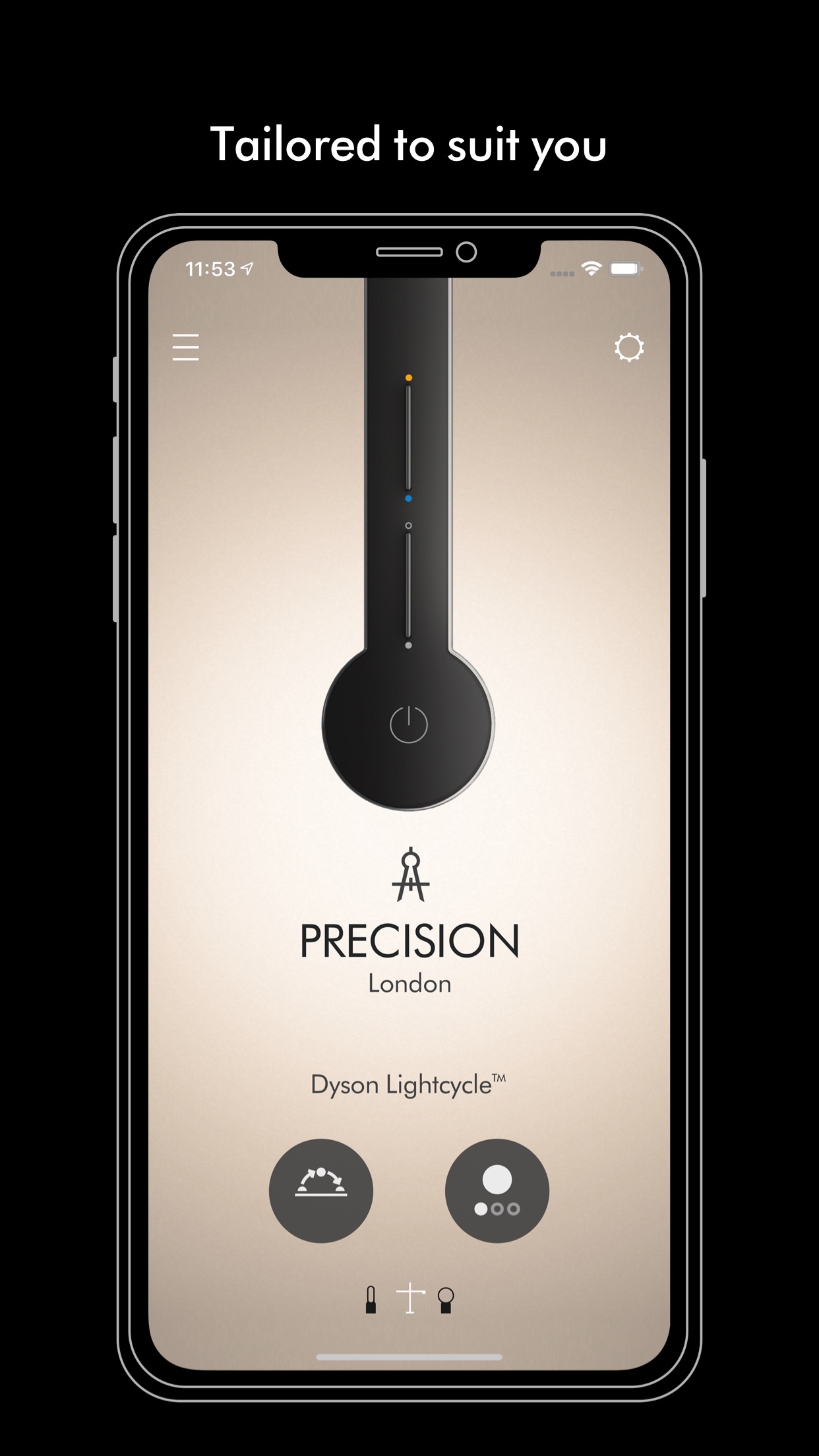 Screenshot do app Dyson Link