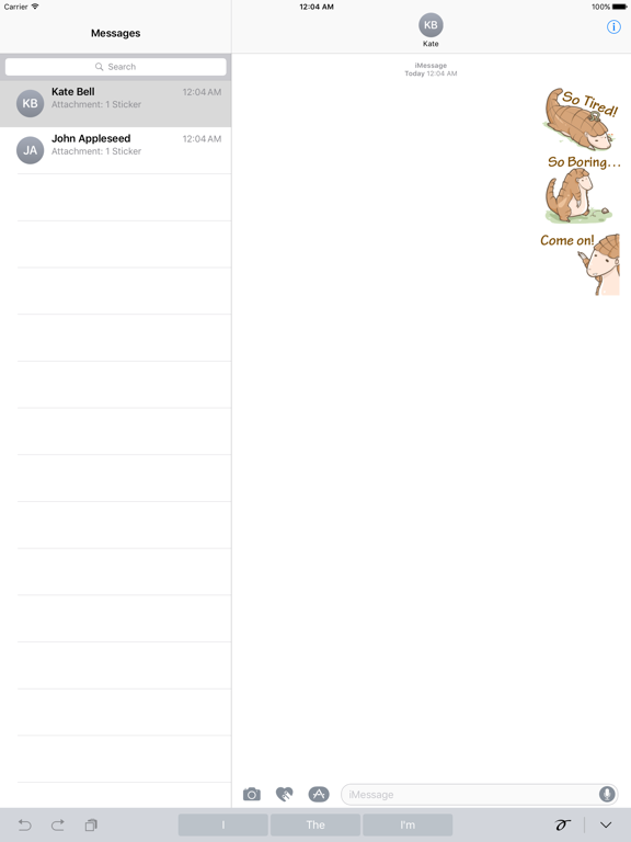 Screenshot #4 pour Cute Pangolin Emoji Sticker