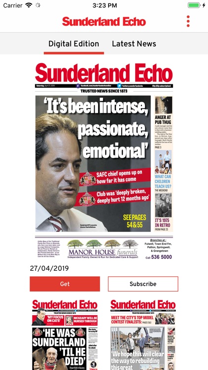 The Sunderland Echo Newspaper