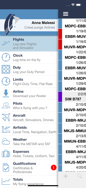 PILOTLOG - CrewLounge AERO