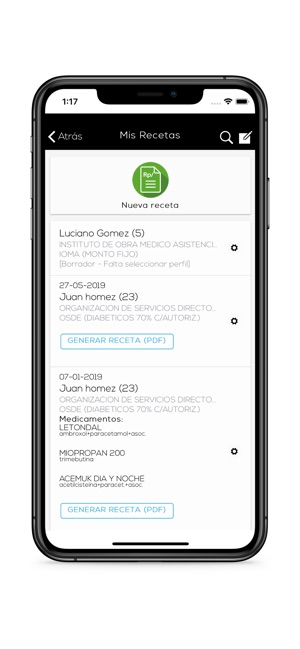 Receta médica en App Store