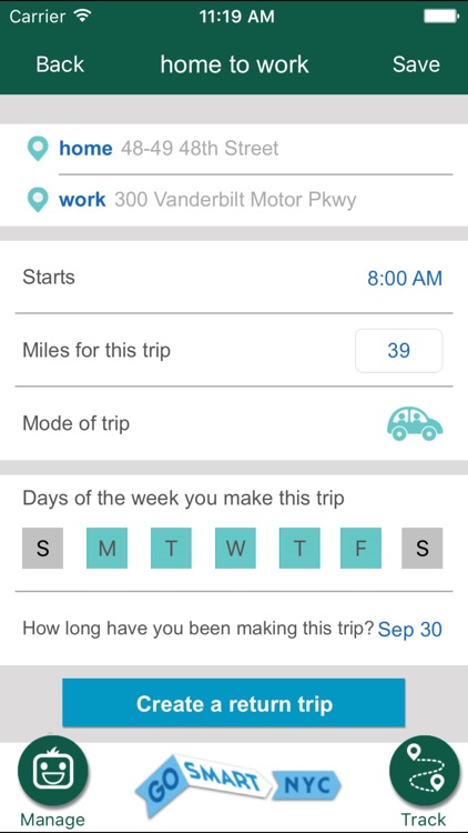 Trip Tracker - Go Smart NYC