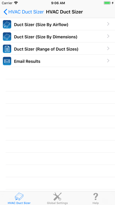 HVAC Duct Sizer Screenshot 4
