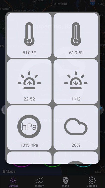 FLAT Weather Clock for iPhone screenshot-4