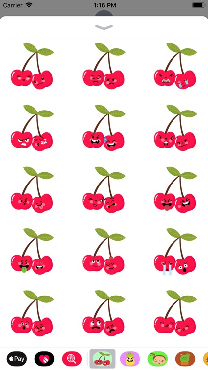 Cherry emoji sticker 2020