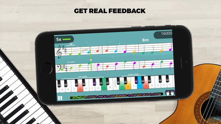 Yousician Guitar, Piano & Bass
