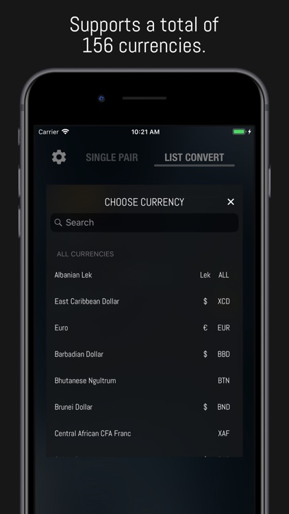 SwiftCurrency: converter app