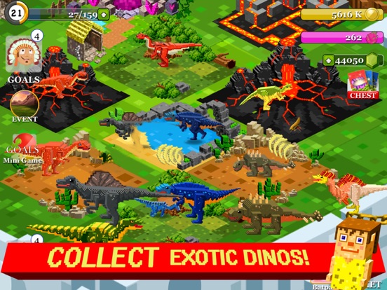Jurassic Pixel Dinosaur Craft для iPad