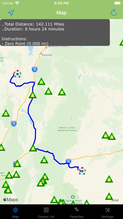 Utah – Camping & RV spots screenshot-3