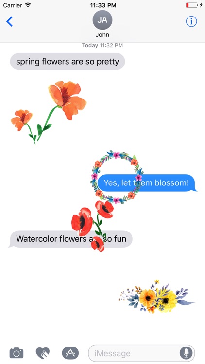 Spring Flowers Stickers Pack screenshot-3