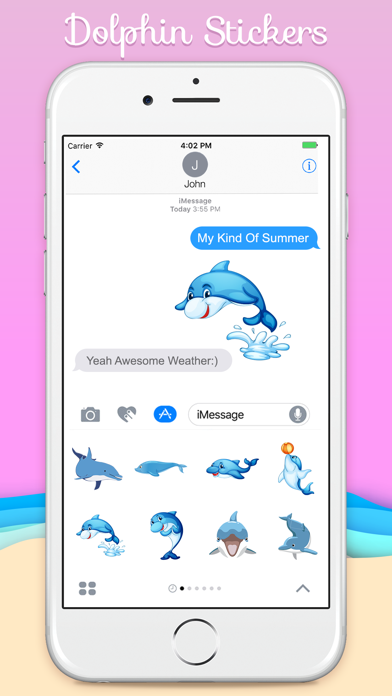 Ocean Dolphin Stickers screenshot 4