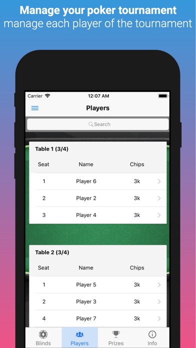 Poker Tournaments Manager screenshot 2