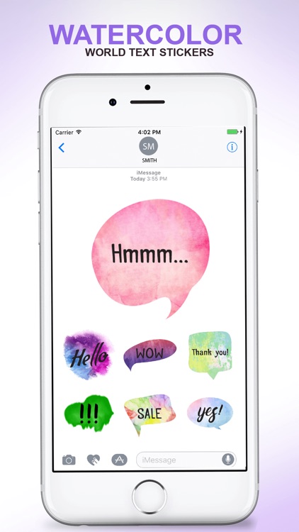 Watercolor - Text Stickers