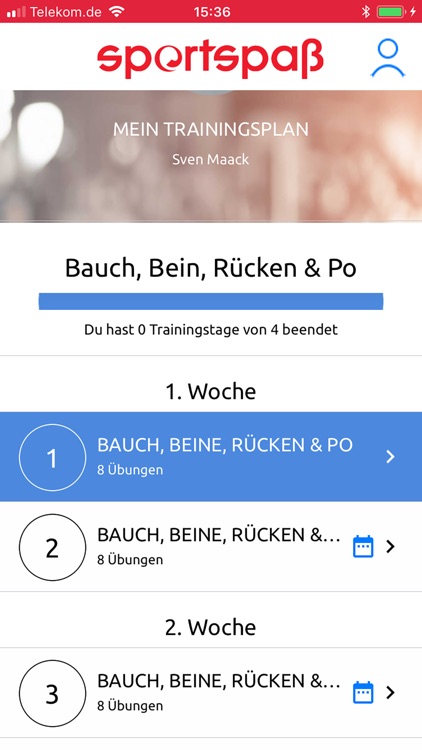 sportspaß Trainingsplan screenshot-3